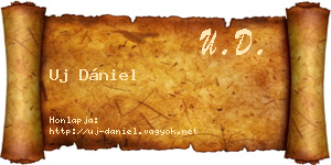 Uj Dániel névjegykártya